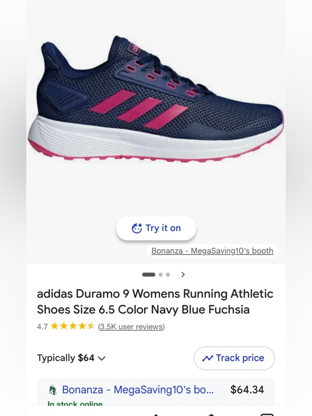 adidas Duramo 9 Womens Running Athletic Shoes Size 10. NWT!